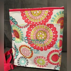 Thirty-One Silver and Red Insulated Cooler